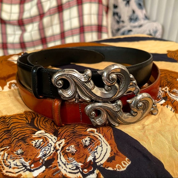 ? Amazing Vintage leather belt main image 11